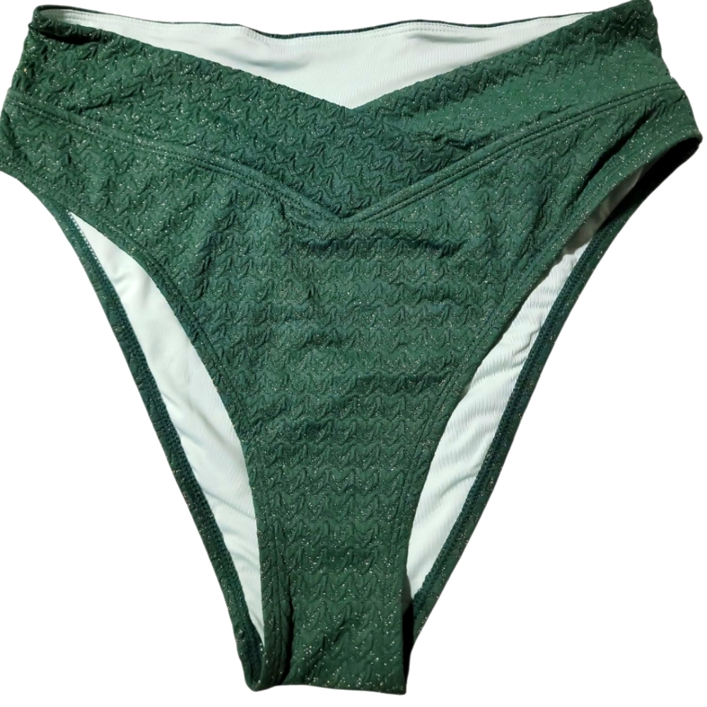 3 For $15 NWOT Bikini Bottom Sz Med Gold Sparkles